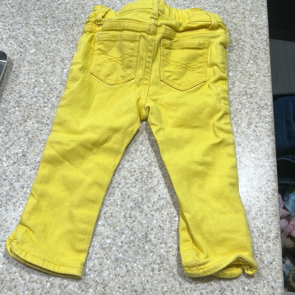 Gap 18-24 months yellow skinny jeans - Picture 4 of 6